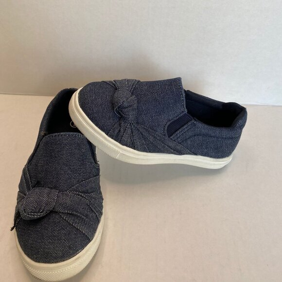 Brash Denim Slip-on Kids Sneakers - Blue. Size 6 - Picture 1 of 4